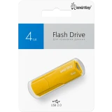 USB Flash накопитель 4Gb SmartBuy Clue Yellow (SB4GBCLU-Y)