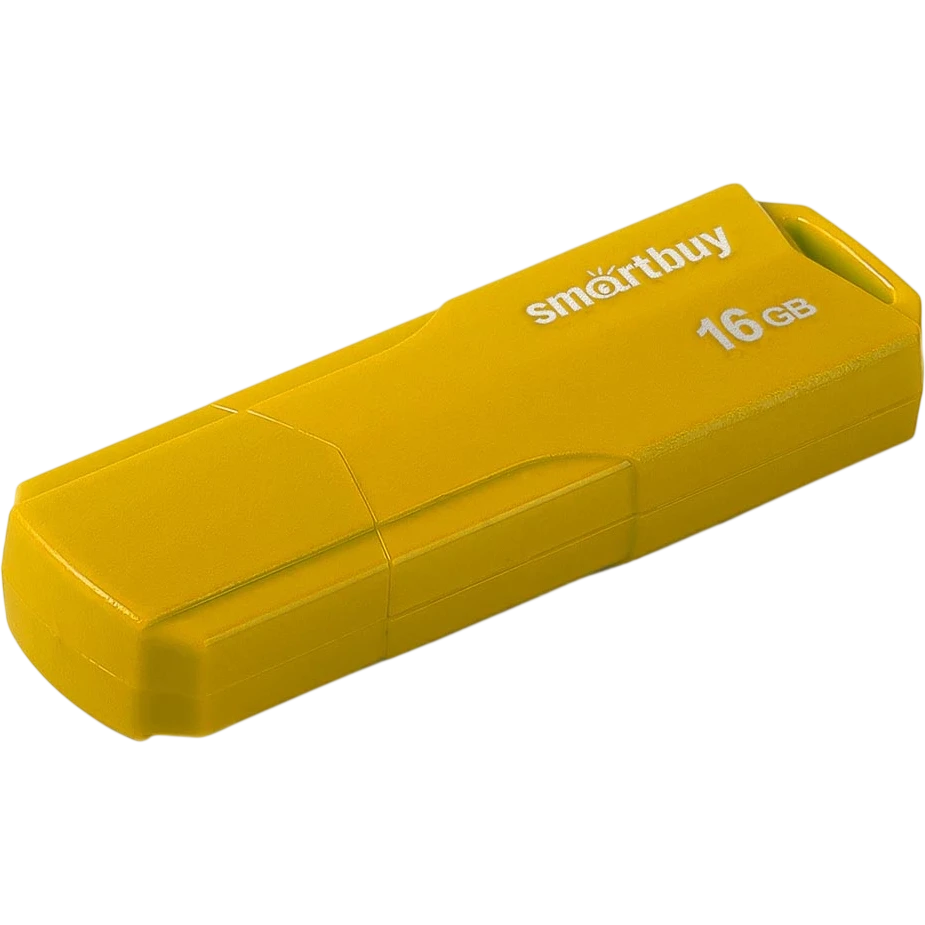 USB Flash накопитель 16Gb SmartBuy Clue Yellow (SB16GBCLU-Y)
