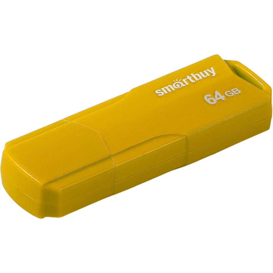 USB Flash накопитель 64GB SmartBuy Clue Yellow (SB64GBCLU-Y)