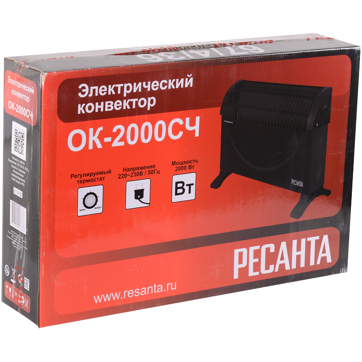 Конвектор Ресанта ОК-2000СЧ Black - 67/4/36 - фото 7