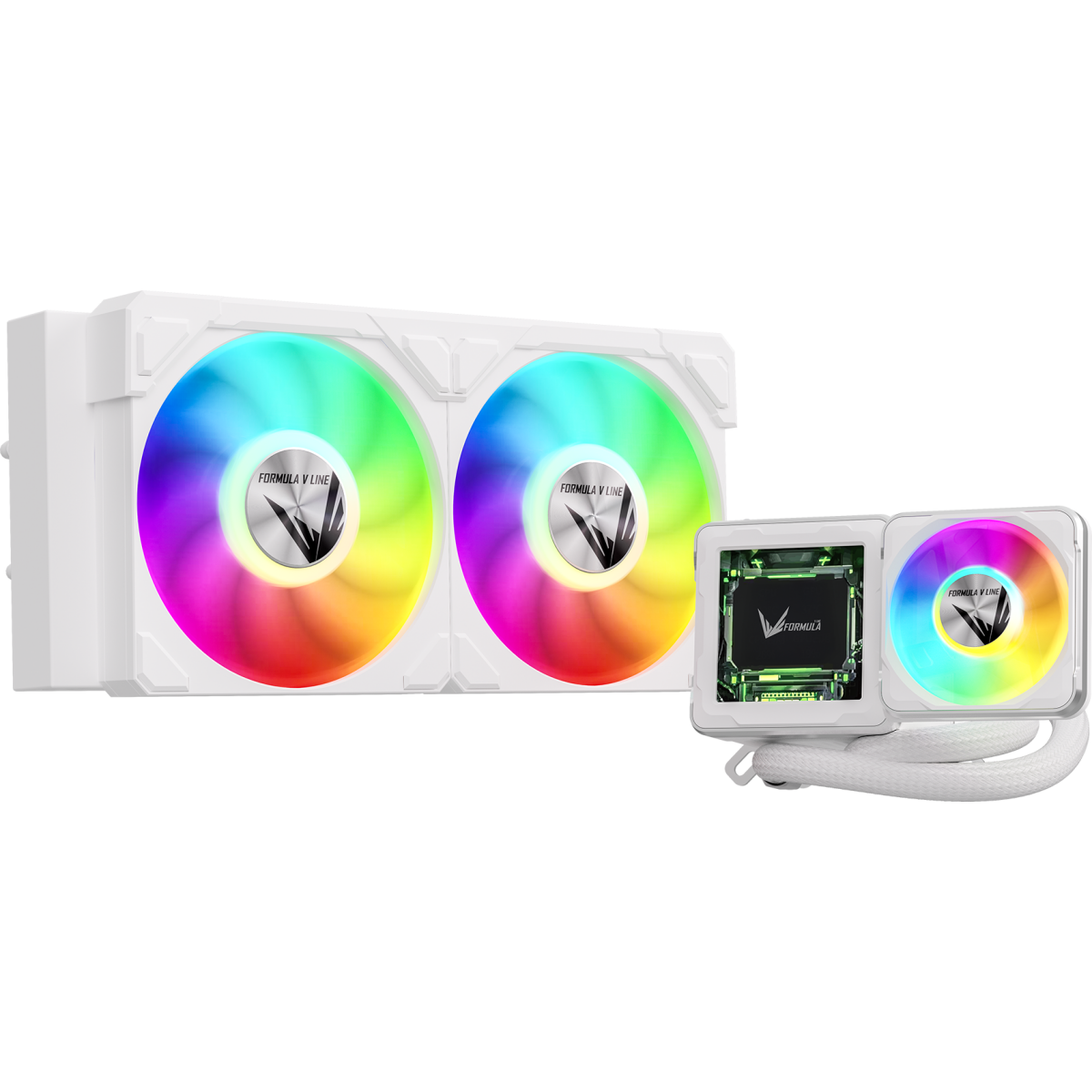 Система жидкостного охлаждения Formula Cryo Wing Digi 240 ARGB White