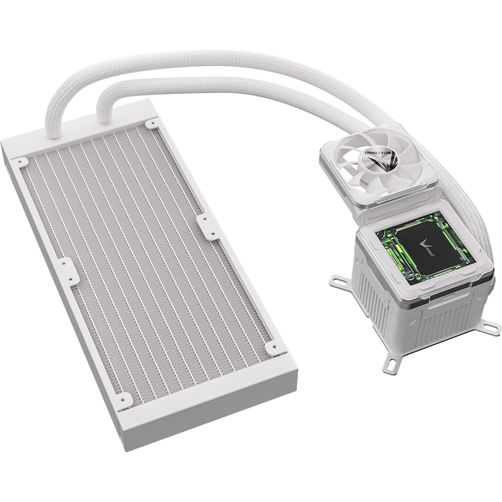 Система жидкостного охлаждения Formula Cryo Wing Digi 240 ARGB White - Cryo Wing Digi 240 WH - фото 7