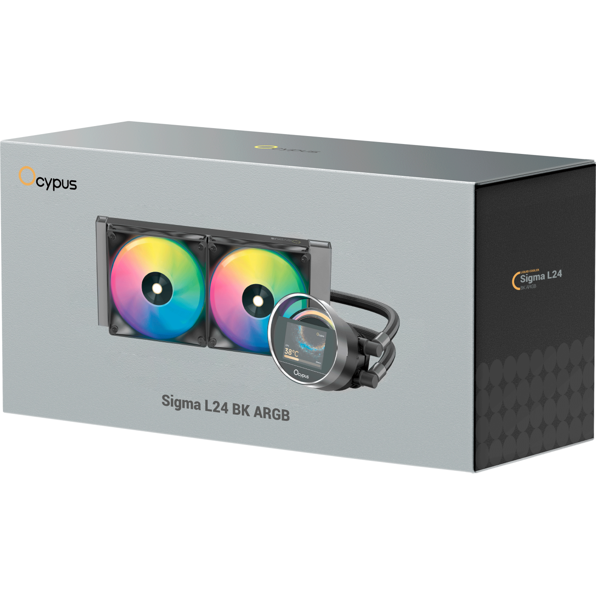 Система жидкостного охлаждения Ocypus Sigma L24 ARGB BK - Sigma-L24-BK2AAWWN00X-GL - фото 8