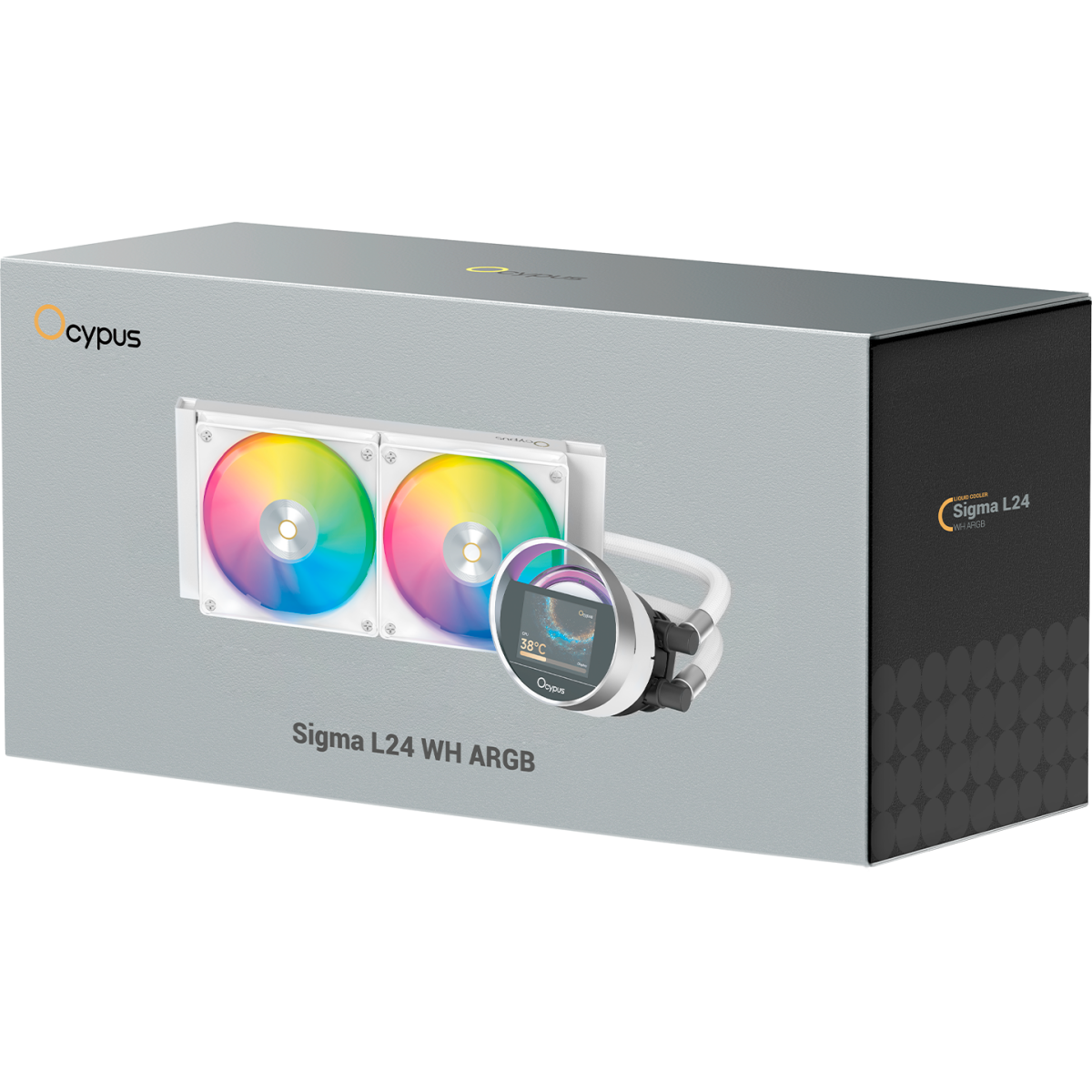 Система жидкостного охлаждения Ocypus Sigma L24 ARGB WH - Sigma-L24-WH2AAWWN00X-GL - фото 8