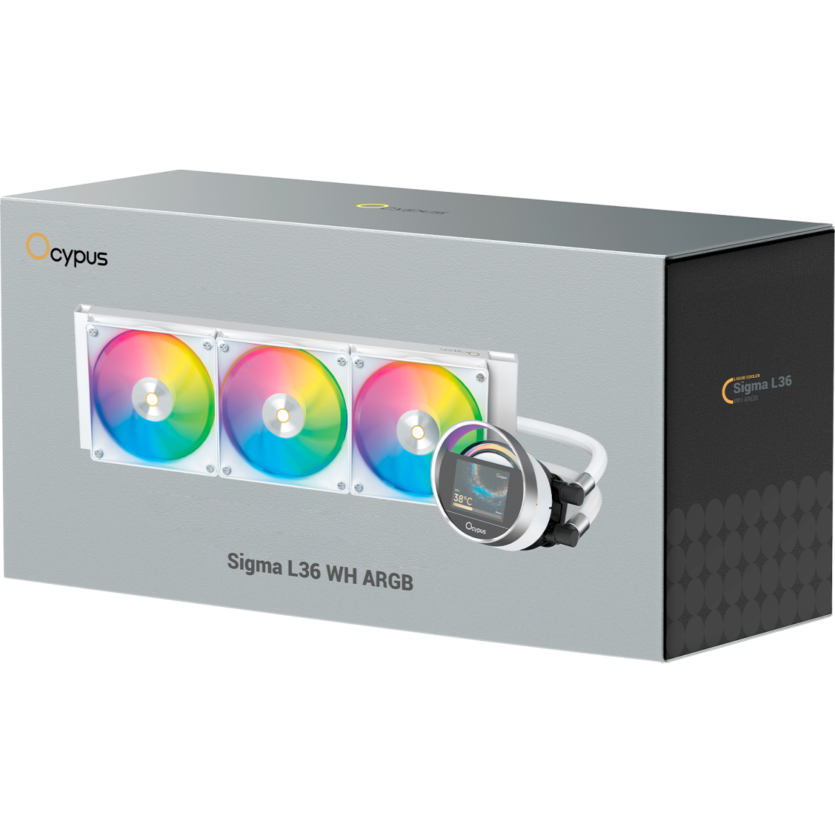 Система жидкостного охлаждения Ocypus Sigma L36 ARGB WH - Sigma-L36-WH3AAWWN00X-GL - фото 8