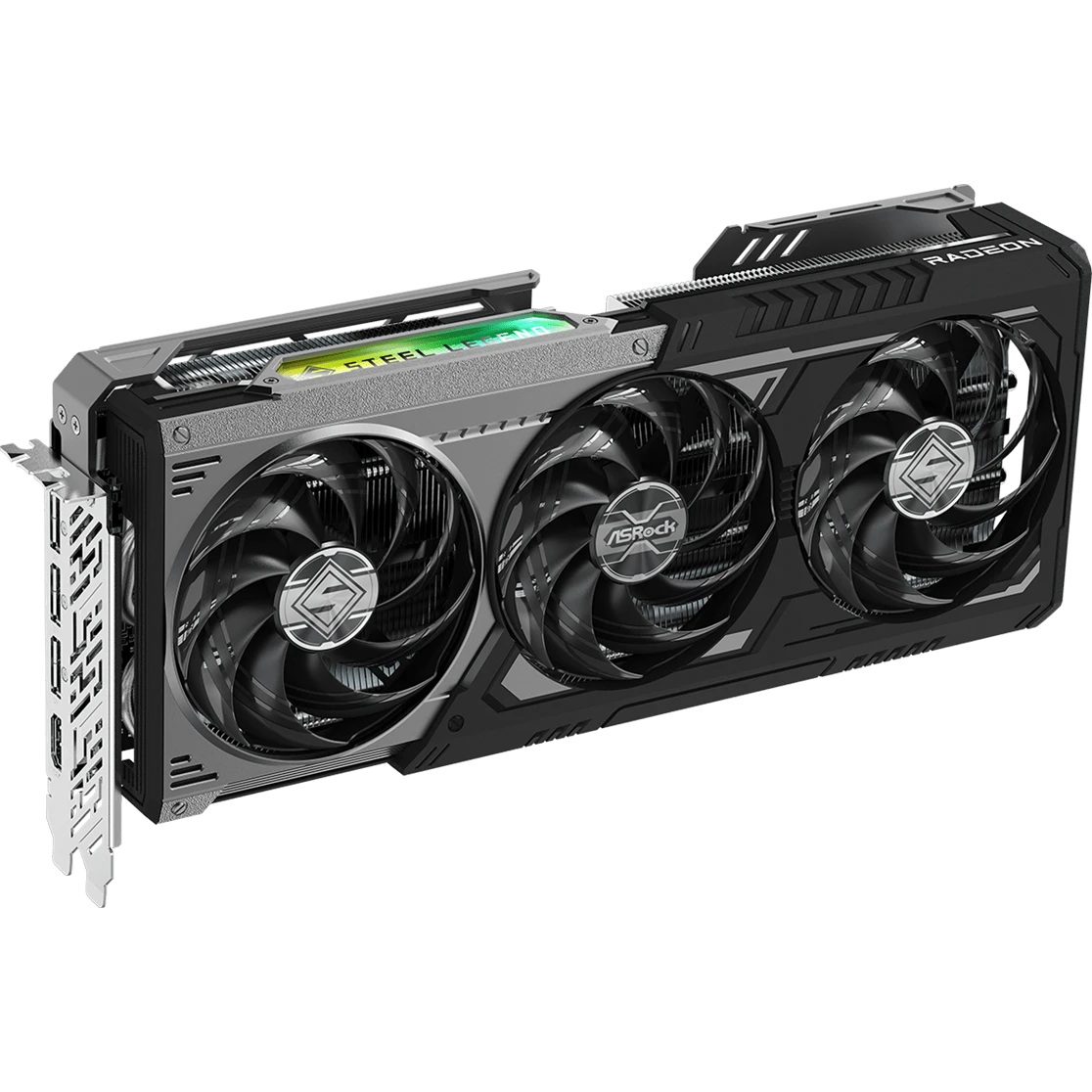 Видеокарта AMD Radeon RX 9070 XT ASRock Steel Legend Dark 16Gb (RX9070XT SLD 16G)