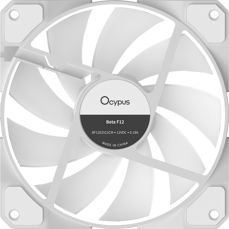 Вентилятор для корпуса Ocypus Beta F12 WH ARGB - Beta-F12-BK1AM00X-GL - фото 5