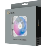 Вентилятор для корпуса Ocypus Beta F12 WH ARGB (Beta-F12-BK1AM00X-GL)