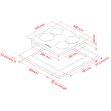 Индукционная варочная панель Monsher MHI 6101