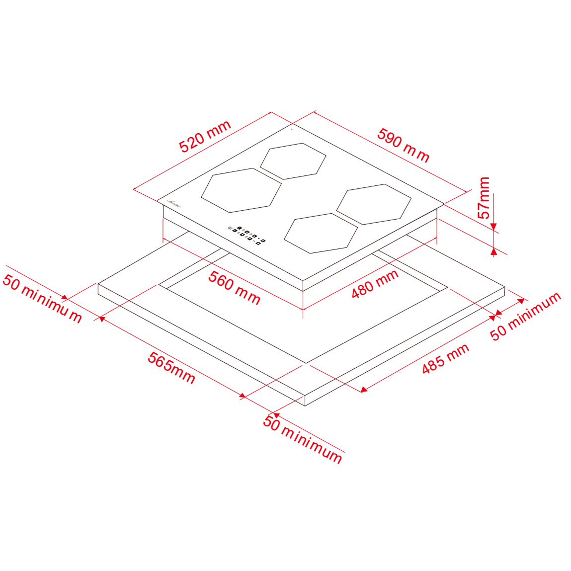Индукционная варочная панель Monsher MHI 6101 - фото 5