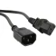 Кабель питания C13 - C14, 1м, Hyperline PWC-IEC13-IEC14-1.0-BK
