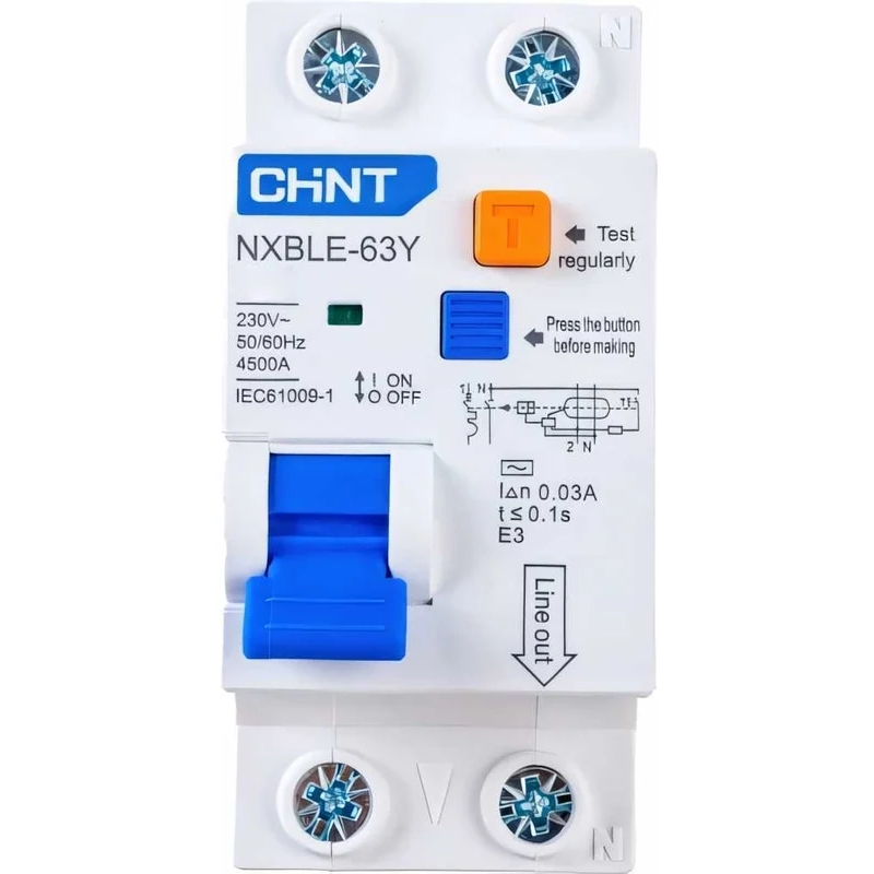 Автоматический выключатель дифференциального тока CHINT 105541 - фото 2