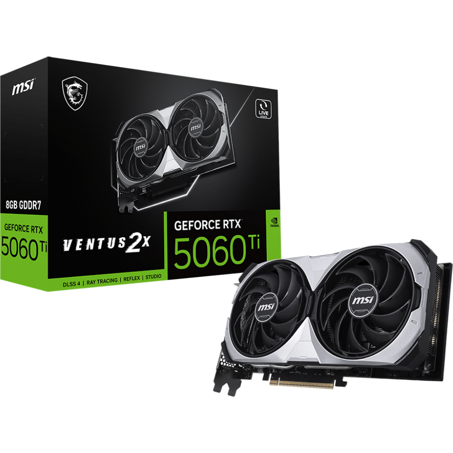 Видеокарта NVIDIA GeForce RTX 5060 Ti MSI 8Gb (RTX 5060 Ti 8G VENTUS 2X CLASSIC) - фото 5