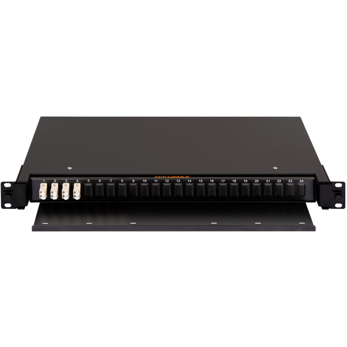Оптический кросс NIKOMAX NMF-RP08LCUM2-TS-P1-1U-BK