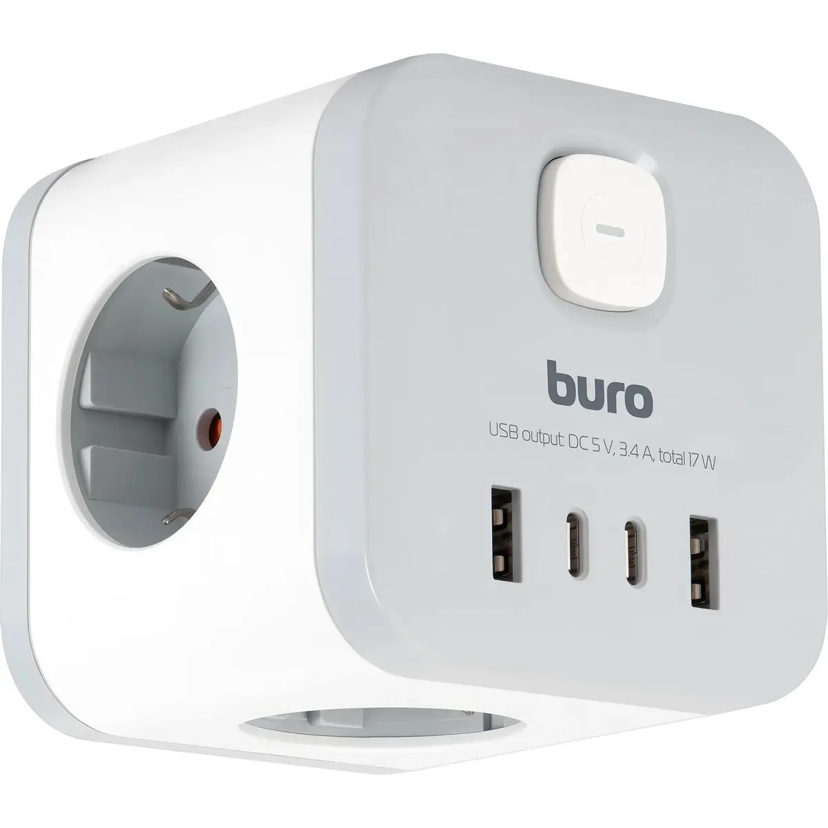 Сетевой разветвитель Buro BU-PW3UC-W - фото 5