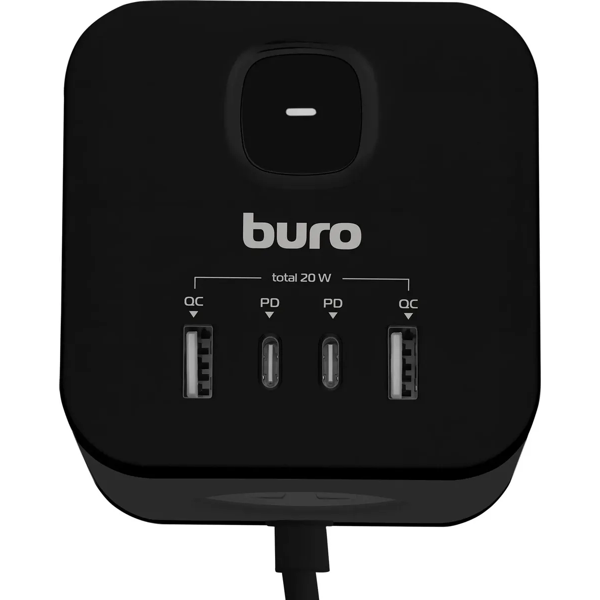 Сетевой удлинитель Buro BU-PC3.1UС-PLUS-B - фото 2