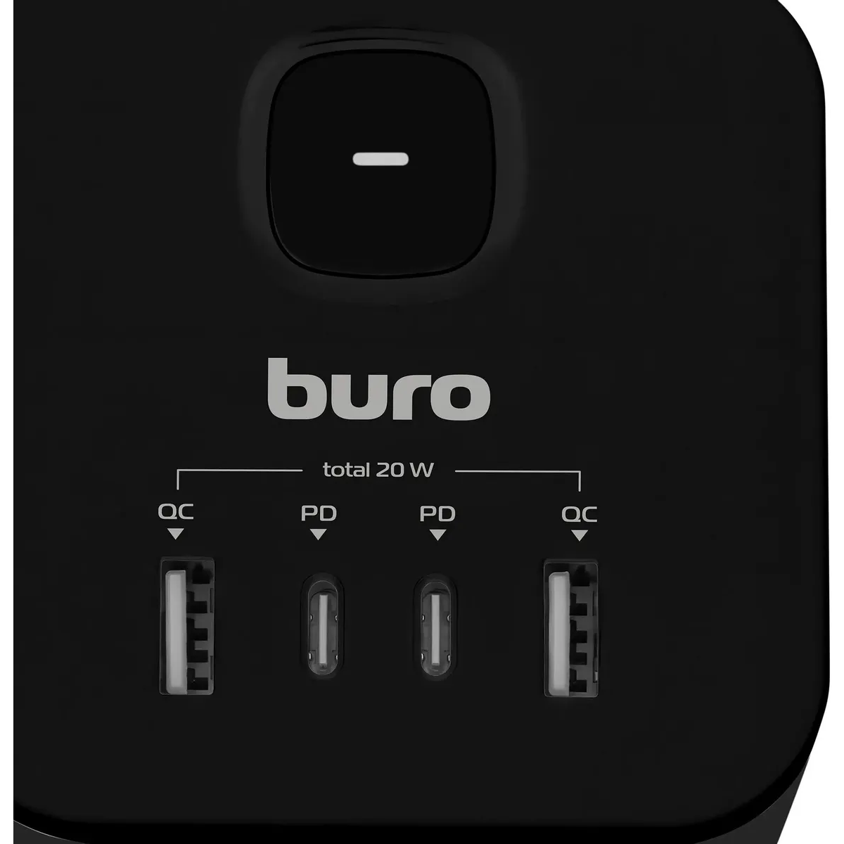 Сетевой удлинитель Buro BU-PC3.1UС-PLUS-B - фото 5