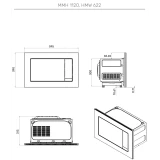 Встраиваемая микроволновая печь Kuppersberg HMW 622 B