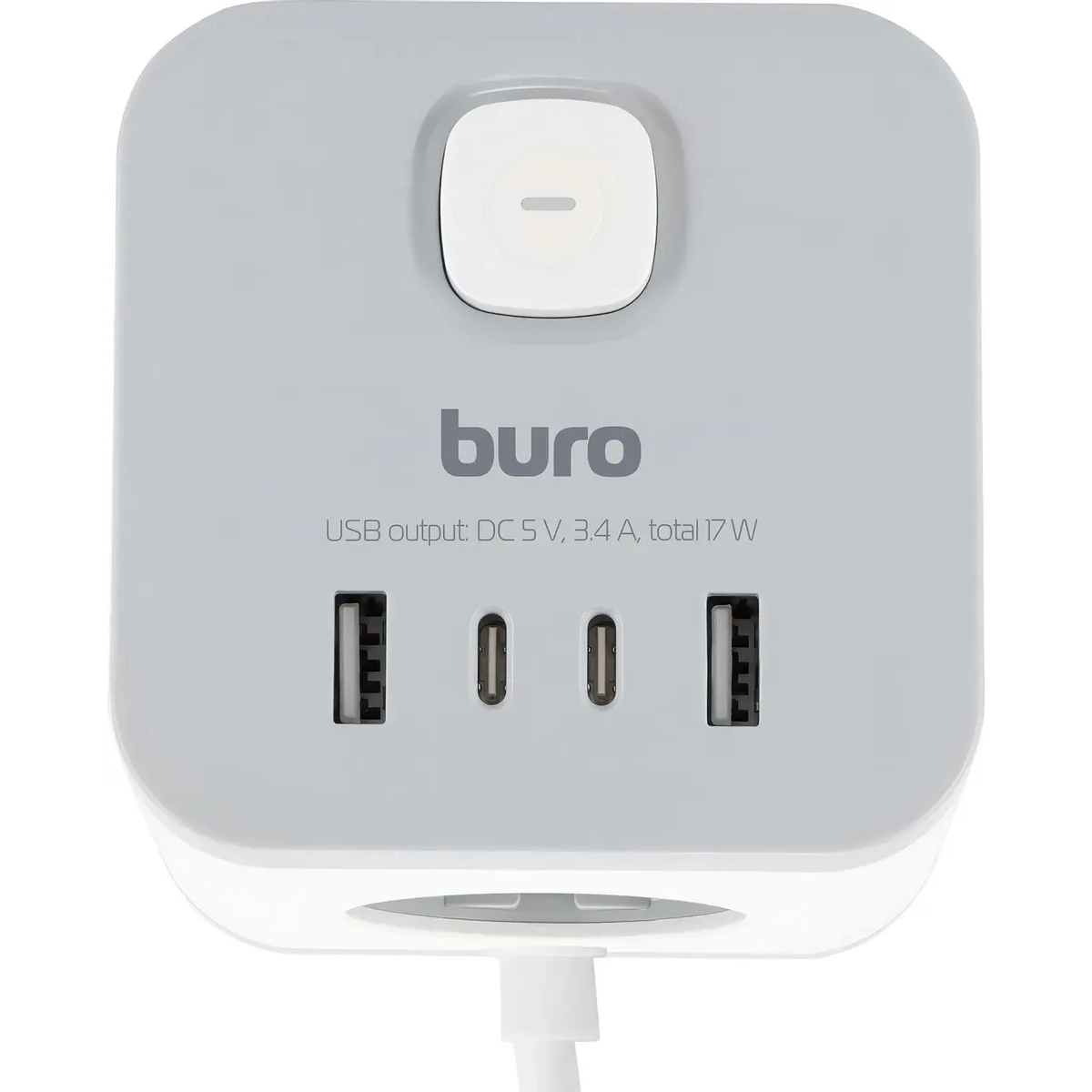 Сетевой удлинитель Buro BU-PC3.1UС-W - фото 4