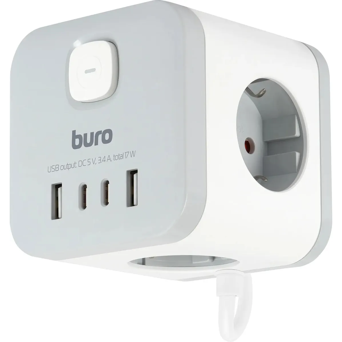 Сетевой удлинитель Buro BU-PC3.1UС-W - фото 5