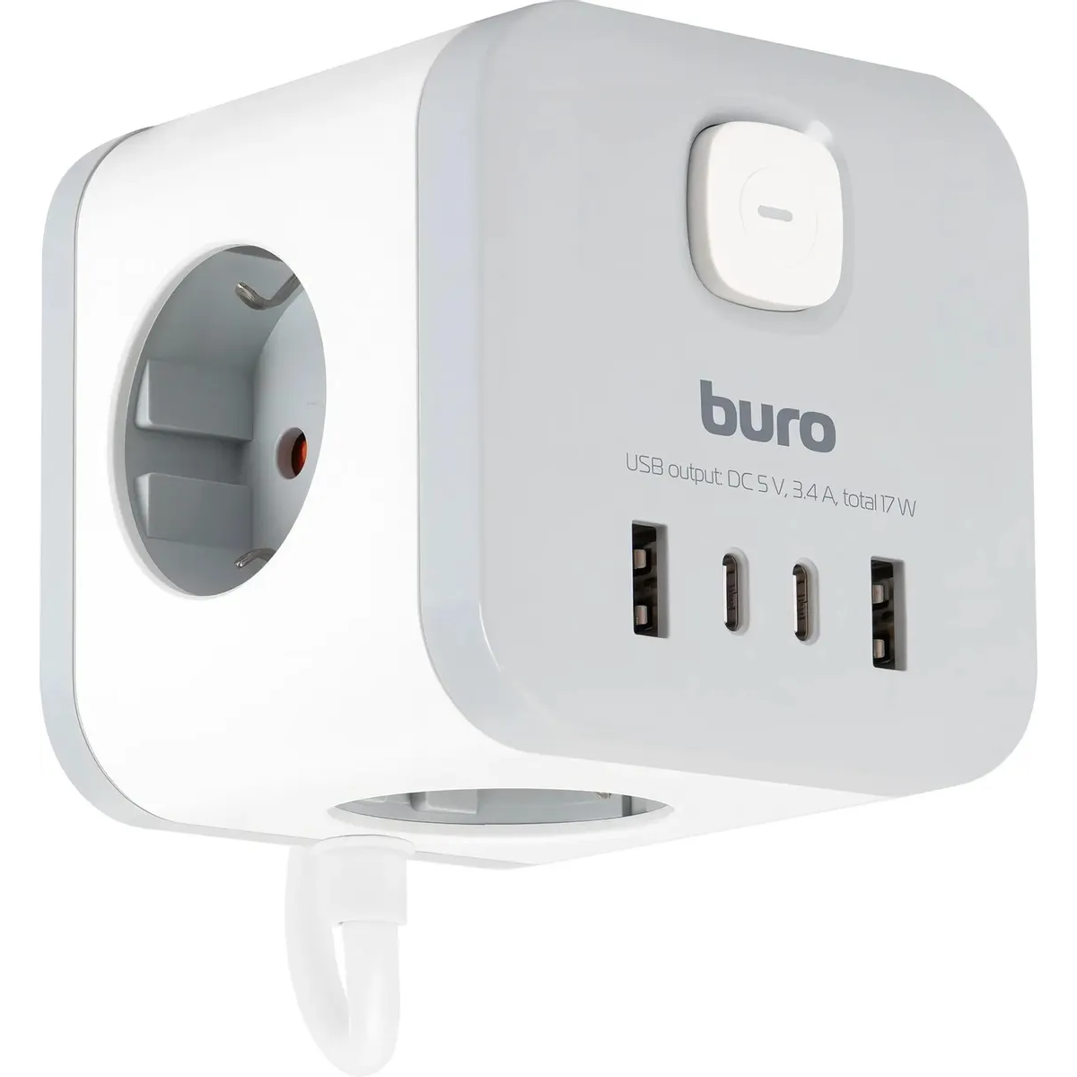 Сетевой удлинитель Buro BU-PC3.1UС-W - фото 6