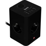 Сетевой удлинитель Buro BU-PTE4.1UC-B