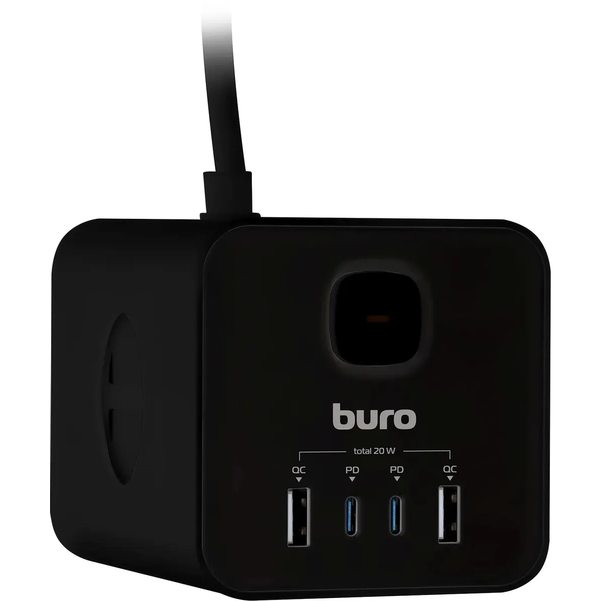 Сетевой удлинитель Buro BU-PTE4.1UC-Plus-B - фото 4