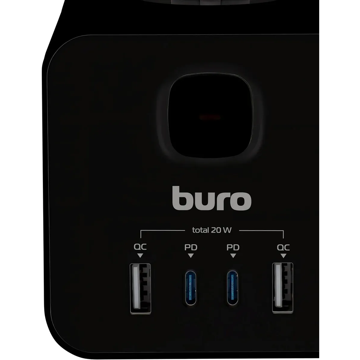 Сетевой удлинитель Buro BU-PTE4.1UC-Plus-B - фото 5