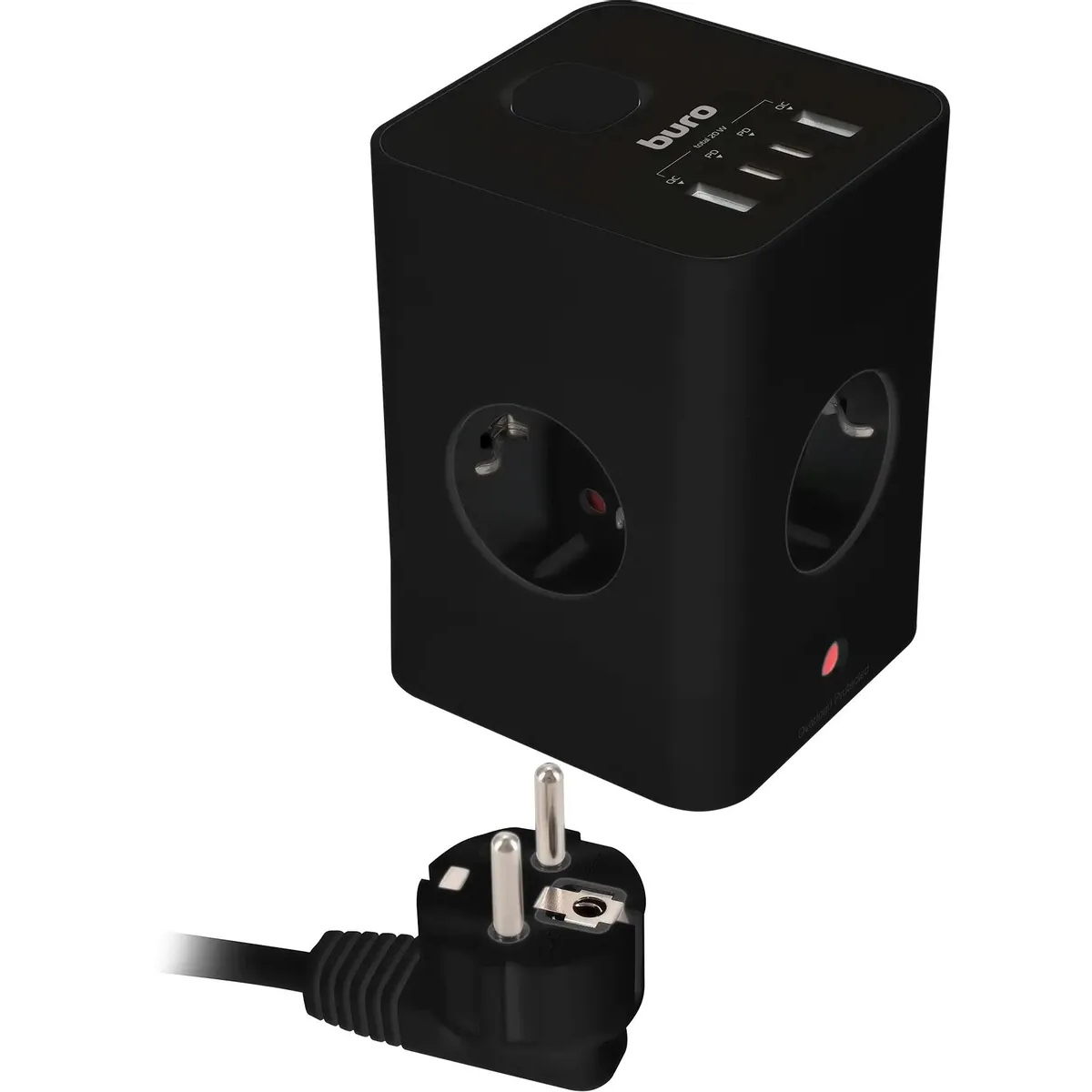 Сетевой удлинитель Buro BU-PTE4.1UC-Plus-B - фото 6