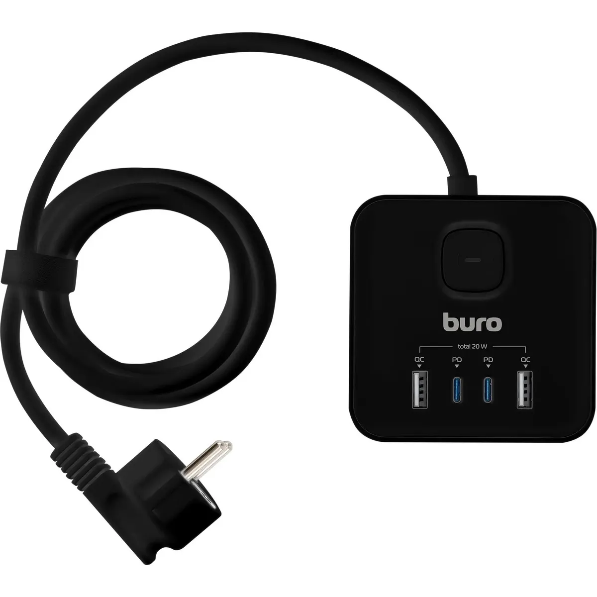 Сетевой удлинитель Buro BU-PTE4.1UC-Plus-B - фото 8