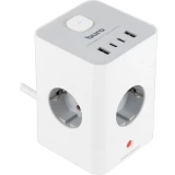 Сетевой удлинитель Buro BU-PTE4.1UC-W