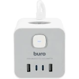 Сетевой удлинитель Buro BU-PTE4.1UC-W