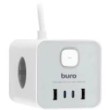 Сетевой удлинитель Buro BU-PTE4.1UC-W