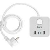 Сетевой удлинитель Buro BU-PTE4.1UC-W