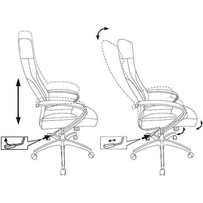 Офисное кресло Бюрократ CH-608 Fabric Beige - CH-608/FABRIC-BEIGE - фото 6