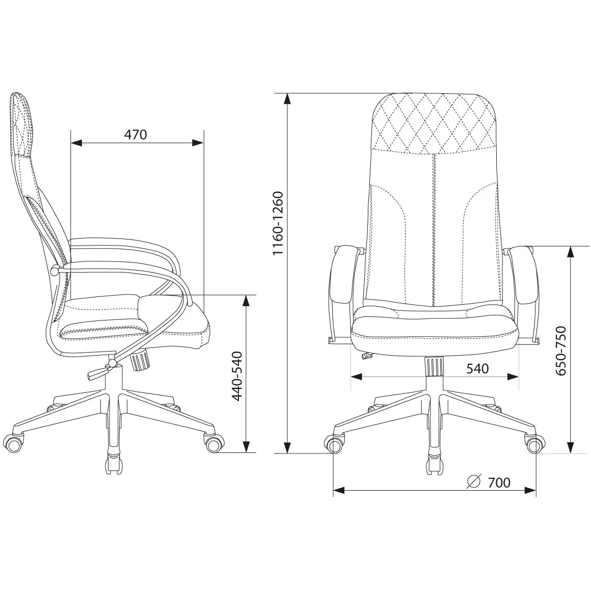Офисное кресло Бюрократ CH-608 Fabric Beige - CH-608/FABRIC-BEIGE - фото 7