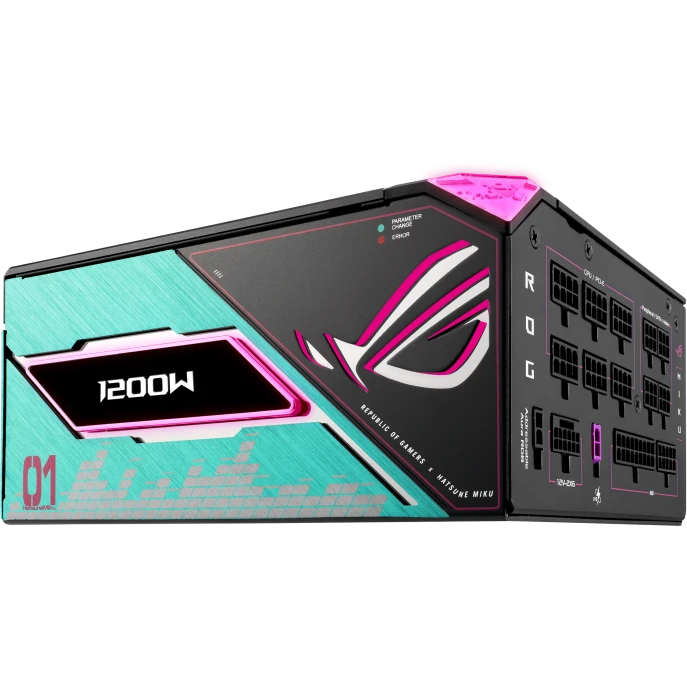 Блок питания 1200W ASUS ROG Thor Platinum III Hatsune Miku Edition - 90YE00V6-B0NA00 - фото 2