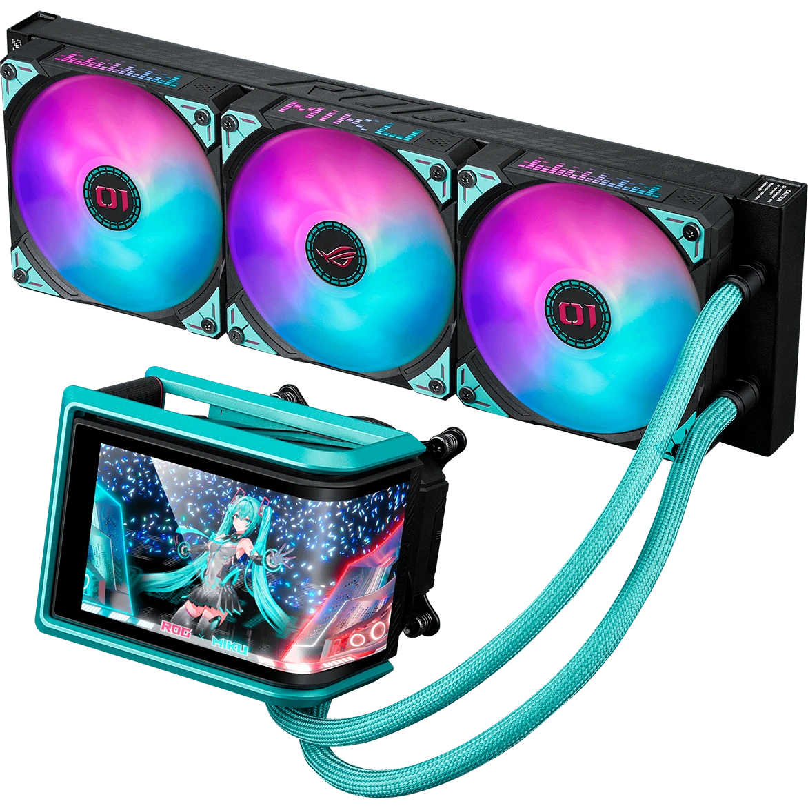 Система жидкостного охлаждения ASUS ROG RYUO IV 360 ARGB Hatsune Miku Edition - 90RC01P1-B0EAY0