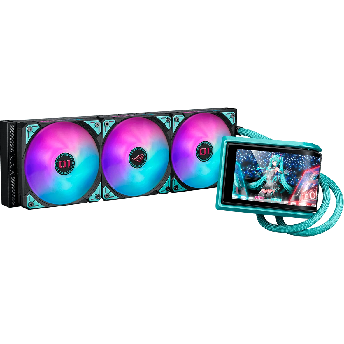 Система жидкостного охлаждения ASUS ROG RYUO IV 360 ARGB Hatsune Miku Edition - 90RC01P1-B0EAY0 - фото 3