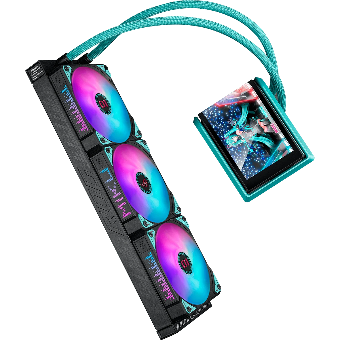 Система жидкостного охлаждения ASUS ROG RYUO IV 360 ARGB Hatsune Miku Edition - 90RC01P1-B0EAY0 - фото 4