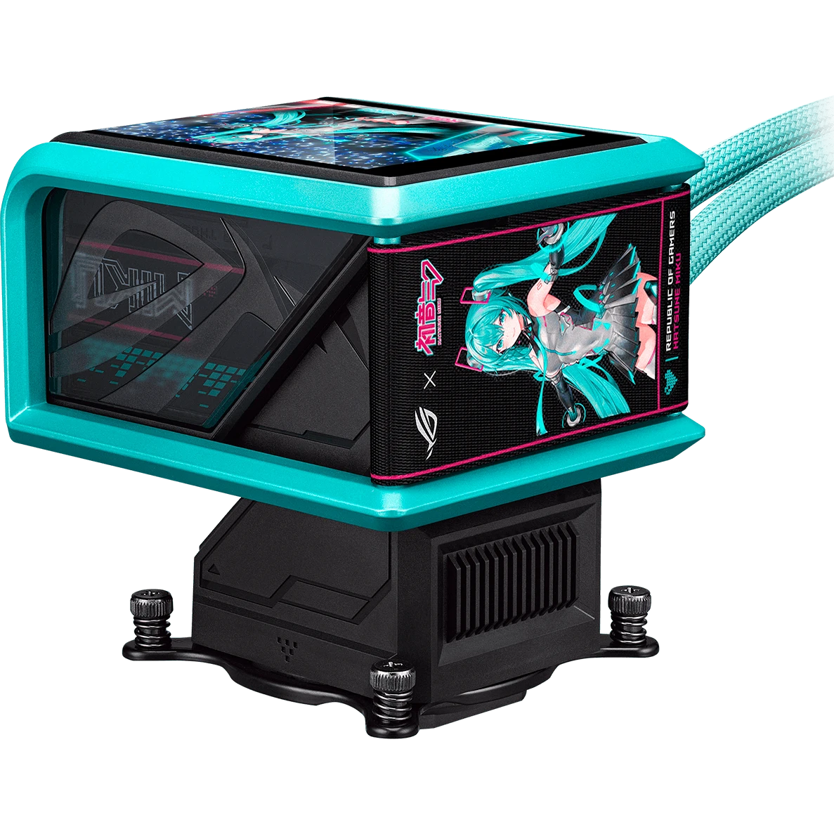 Система жидкостного охлаждения ASUS ROG RYUO IV 360 ARGB Hatsune Miku Edition - 90RC01P1-B0EAY0 - фото 5