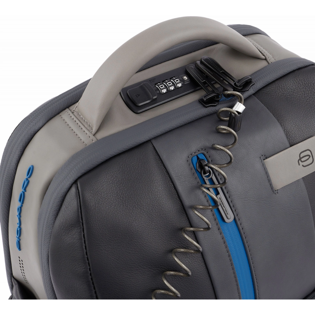 Рюкзак для ноутбука Piquadro 15.6" Fast-Check Backpack Blue/Grey (CA4550UB00BM/NGR) - фото 3