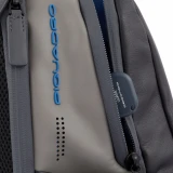 Рюкзак для ноутбука Piquadro 15.6" Fast-Check Backpack Blue/Grey (CA4550UB00BM/NGR)