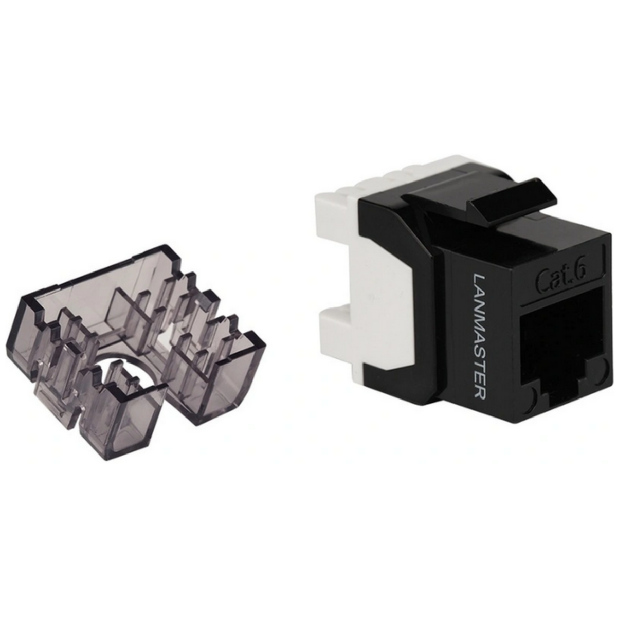 Вставка RJ-45 Lanmaster LAN-TK45U6/180N-BK