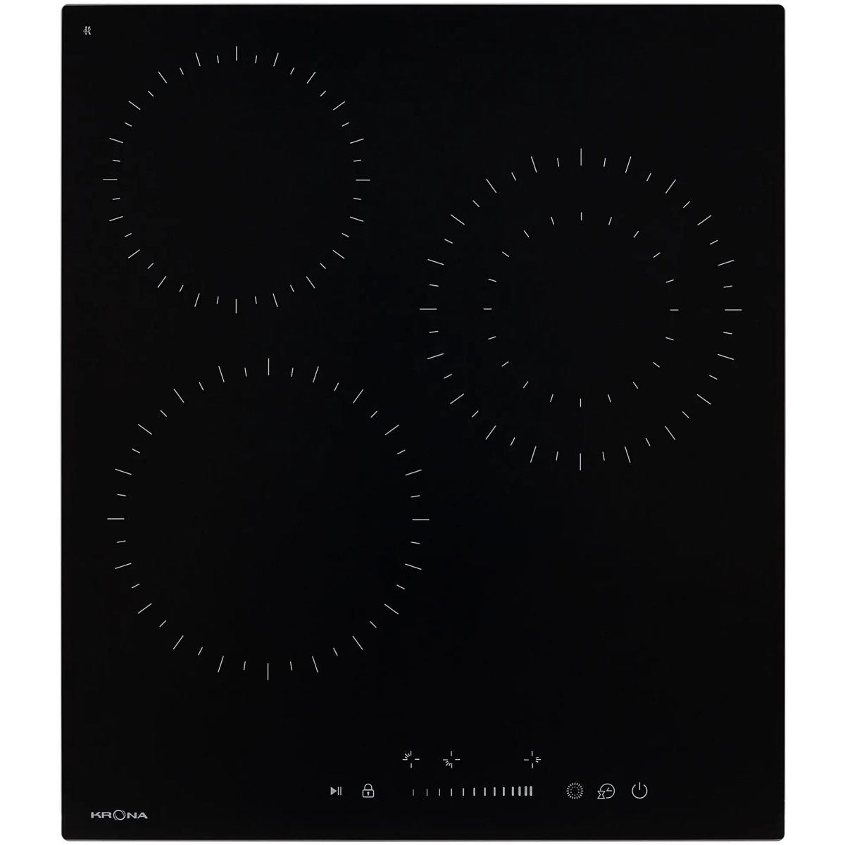 Электрическая варочная панель KRONA ZAUBER 45 BL 1DZTS - КА-00005755