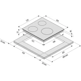 Электрическая варочная панель KRONA ZAUBER 45 BL 1DZTS (КА-00005755)