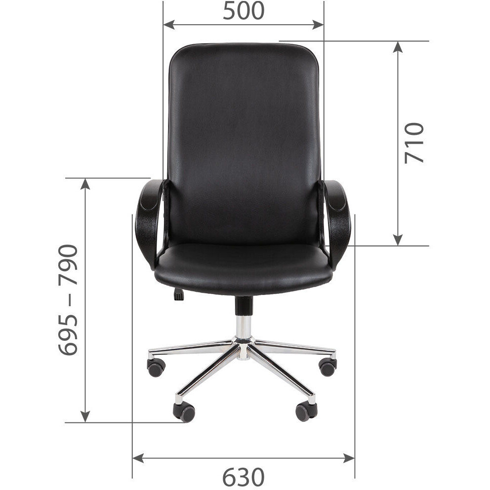 Офисное кресло Chairman 278 Black - 00-07206371 - фото 4