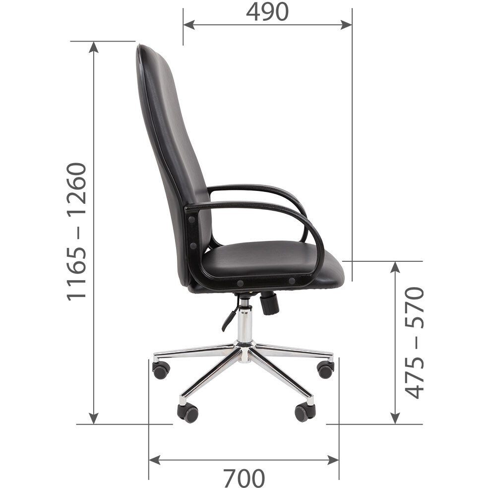 Офисное кресло Chairman 278 Black - 00-07206371 - фото 5