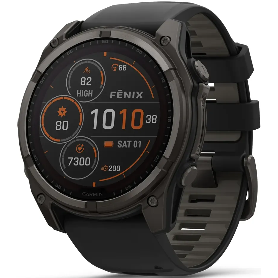 Умные часы Garmin Fenix 8 51mm Titan Grey/Black - 010-02907-11
