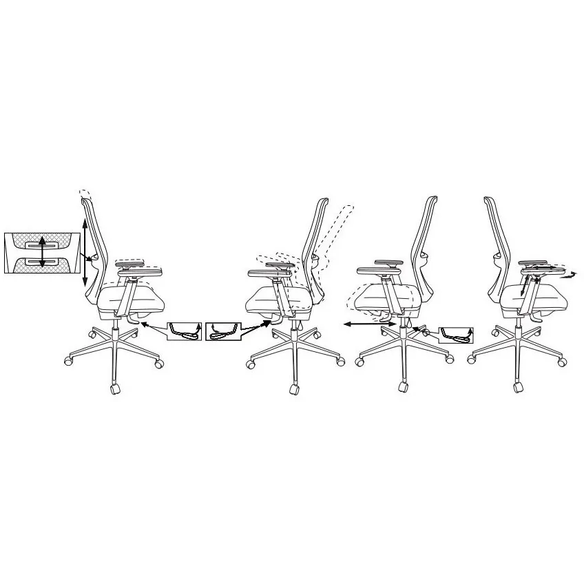 Офисное кресло Бюрократ MC-915 Black - MC-915/B/418B - фото 10
